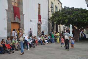 Oficios religiosos del mediodía y procesión del Santo Cristo de Telde (Foto TA)